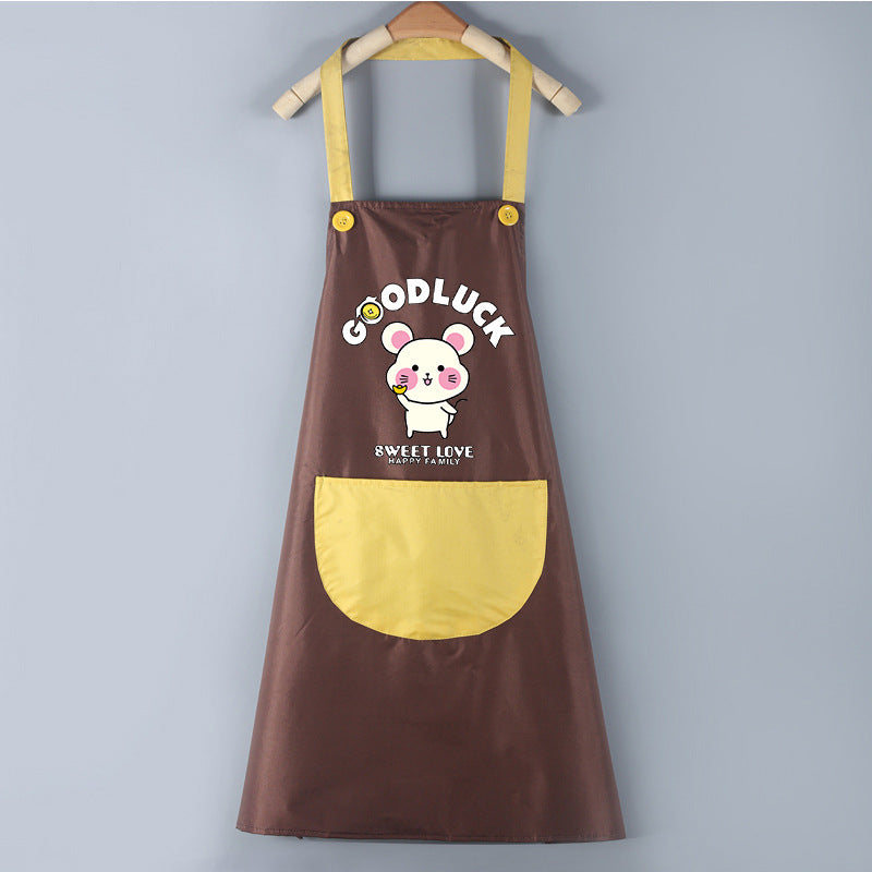 Waterproof PVC Cartoon Apron — Colorful Prints