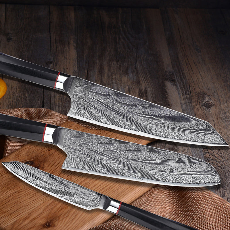 Damascus Steel Knife Chef's Knife Set Knife