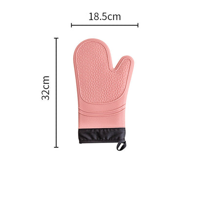Heat-resistant And Heat-resistant Silica Gel Gloves For Household Use