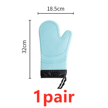 Heat-resistant And Heat-resistant Silica Gel Gloves For Household Use