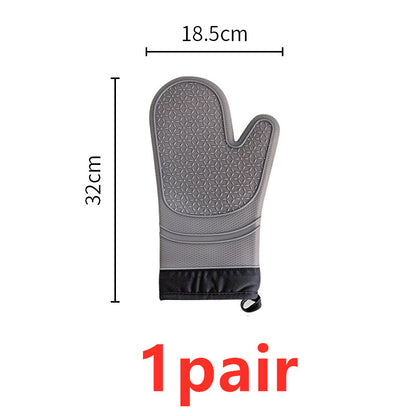 Heat-resistant And Heat-resistant Silica Gel Gloves For Household Use