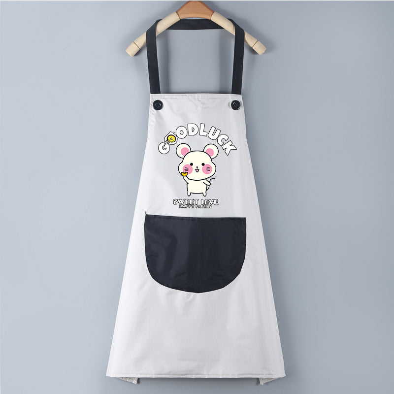 Waterproof PVC Waistband Cartoon Apron