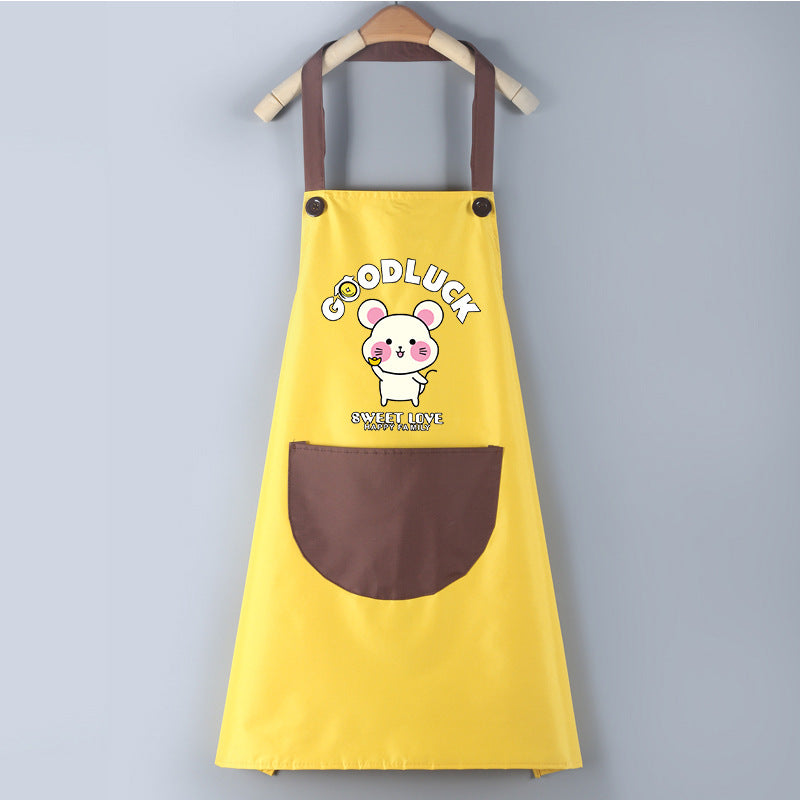 Waterproof PVC Waistband Cartoon Apron