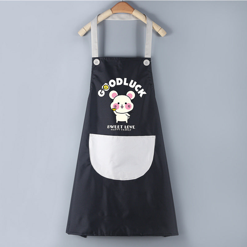 Waterproof PVC Waistband Cartoon Apron