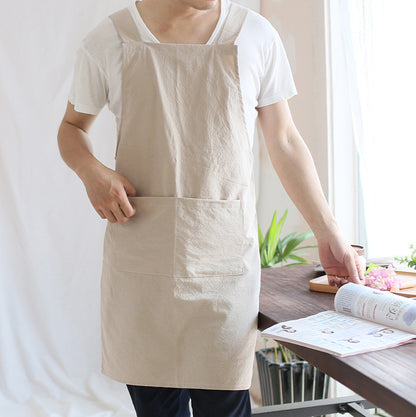 Men's And Women's Fashion Solid Color Anti-fouling Apron