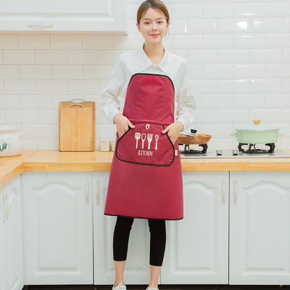 Waterproof And Oil-proof Cooking Vibrato With Strapless Apron