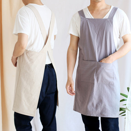 Men's And Women's Fashion Solid Color Anti-fouling Apron