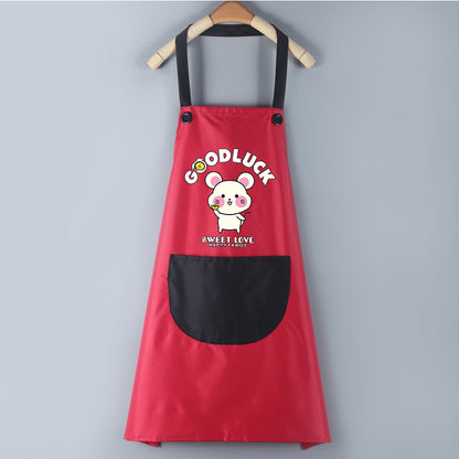 Waterproof PVC Waistband Cartoon Apron