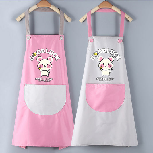 Waterproof PVC Waistband Cartoon Apron