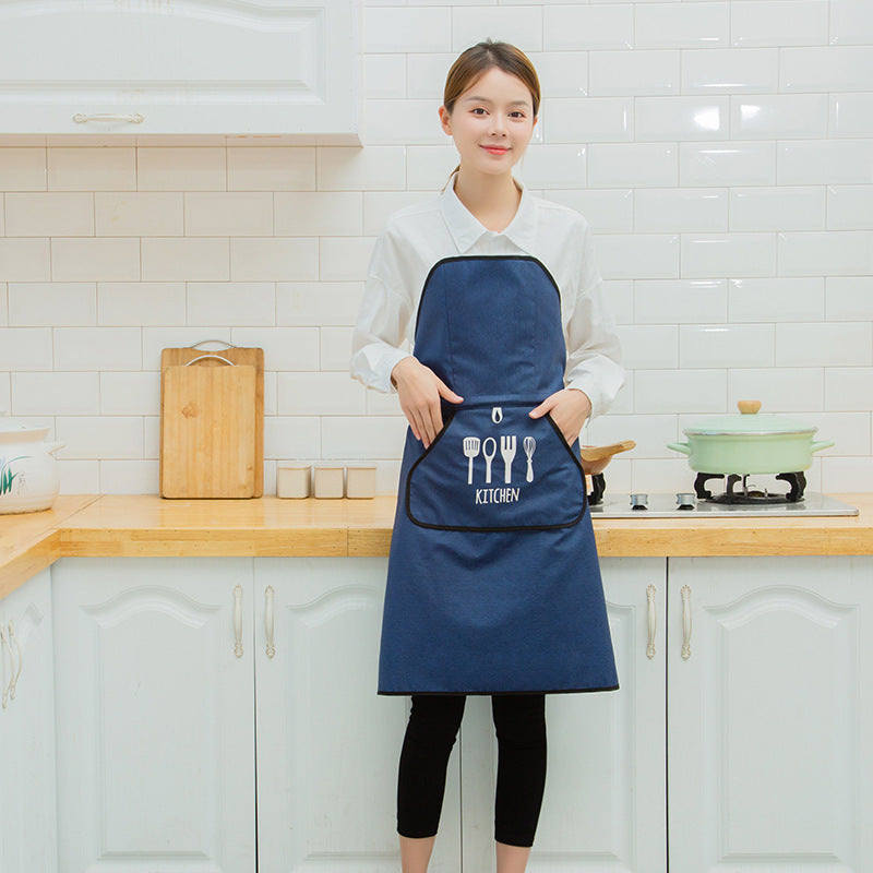 Waterproof And Oil-proof Cooking Vibrato With Strapless Apron