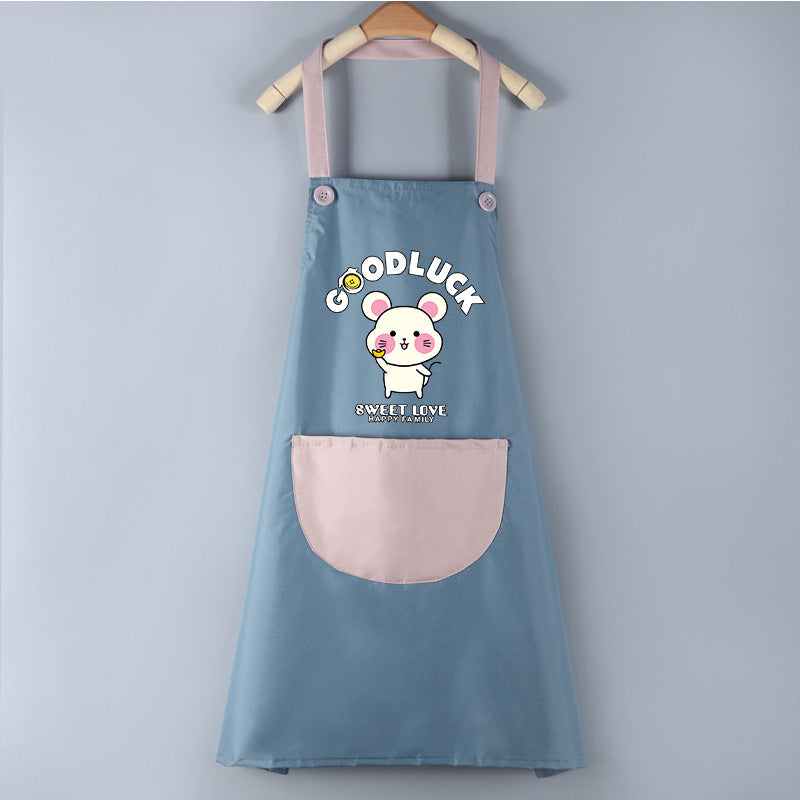 Waterproof PVC Waistband Cartoon Apron